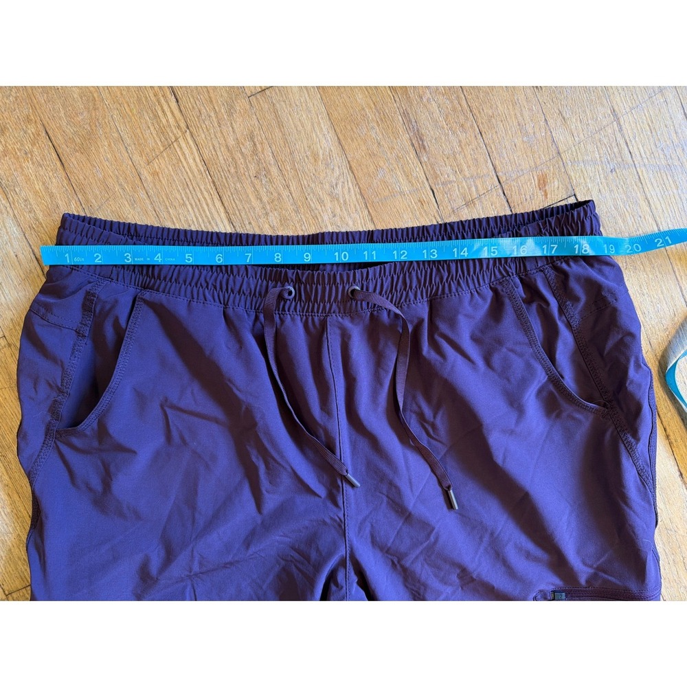 Eddie Bauer Womens Plum Purple Fleece Lined Cargo Joggers Pants Plus Size 16 - Picture 2 of 10